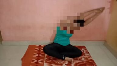 Indian Yoga Aunty Xxx Videos - Indian stepmom doing hot yoga with son get hard fucked with Hindi clear  audio watch online