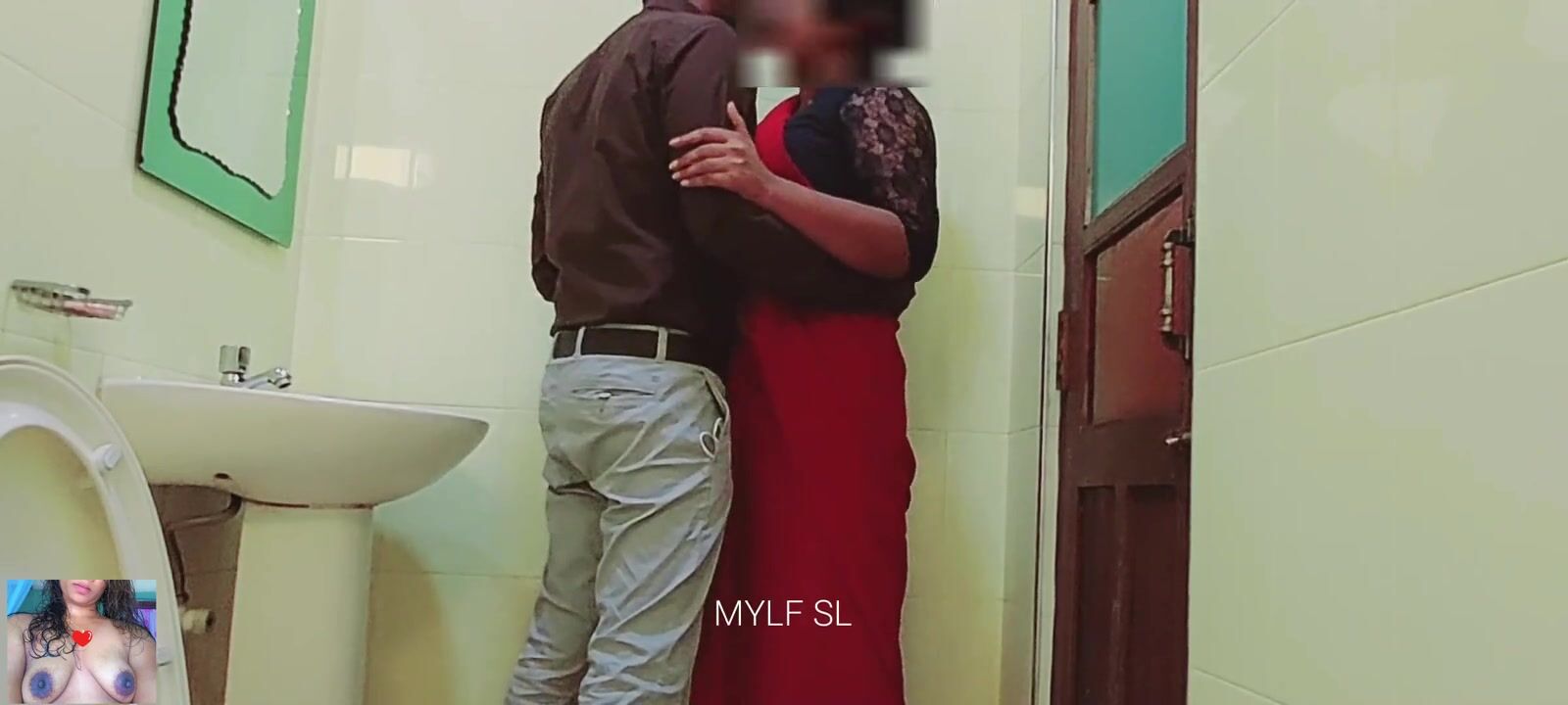 Boss had sex inside the office bathroom with Hot Milf watch online image