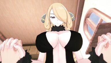 Cynthia Rewards You for Winning the Pokemon League - Anime Hentai 3d Uncensored - 10 image