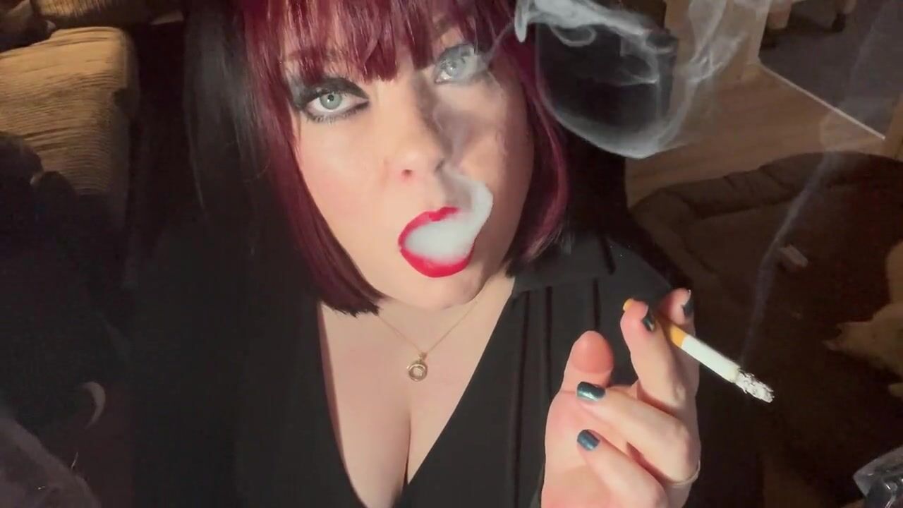 British Tart Tina Snua Tugs On Her Perky Nipples and Chain Smokes 2 Cigarettes  photo
