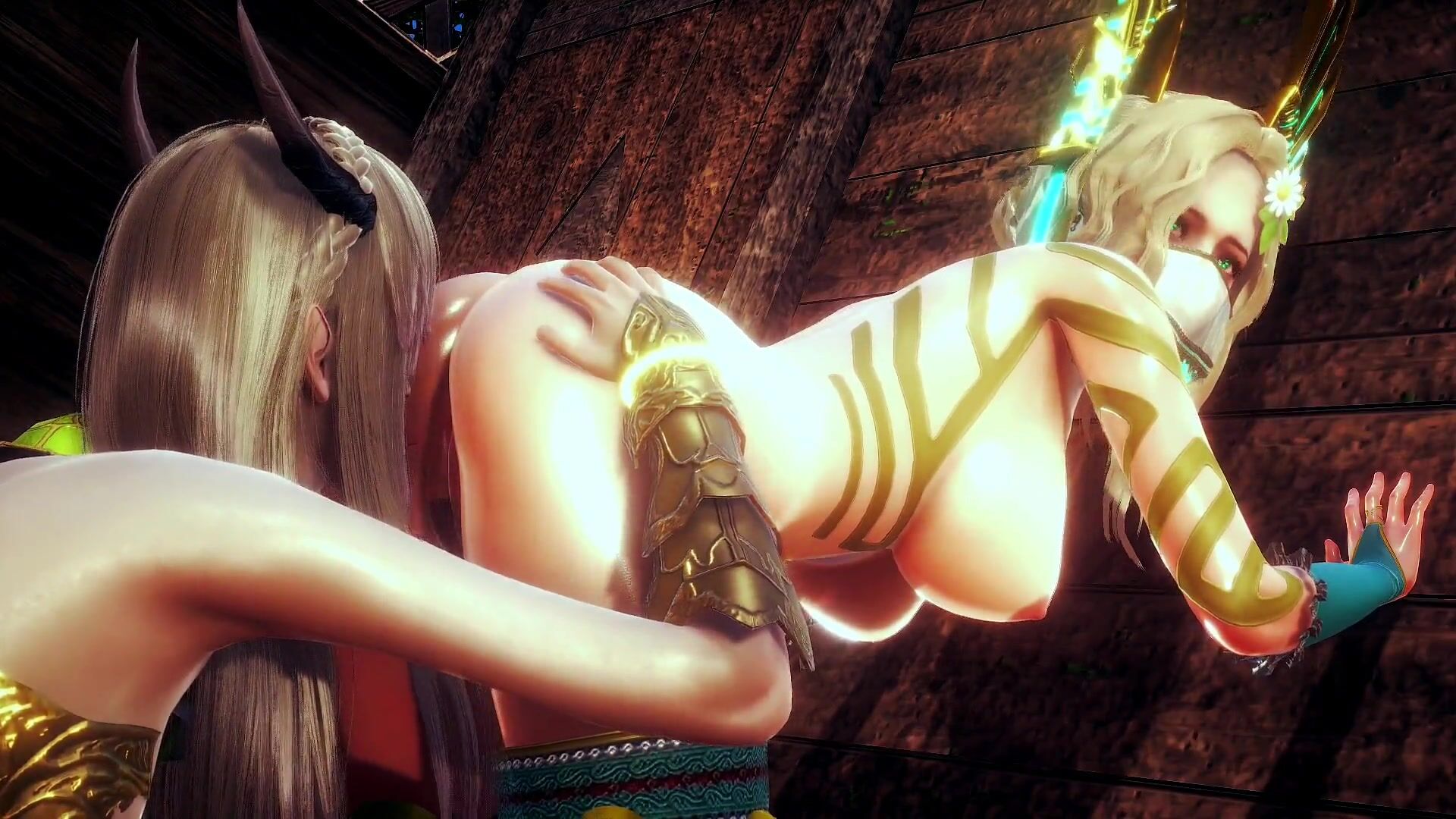 ELF WARRIOR LICKED PUSSY OF THE QUEEN FOREST 3D Hentai regarder en ligne picture