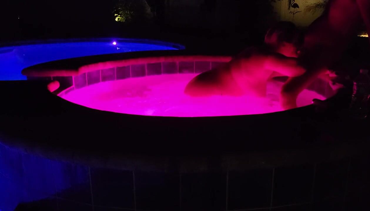 Valentines Day sex with wife in hot tub and bed room with pussy eating and cock sucking picture