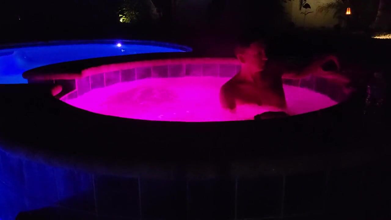 Valentines Day sex with wife in hot tub and bed room with pussy eating and cock sucking
