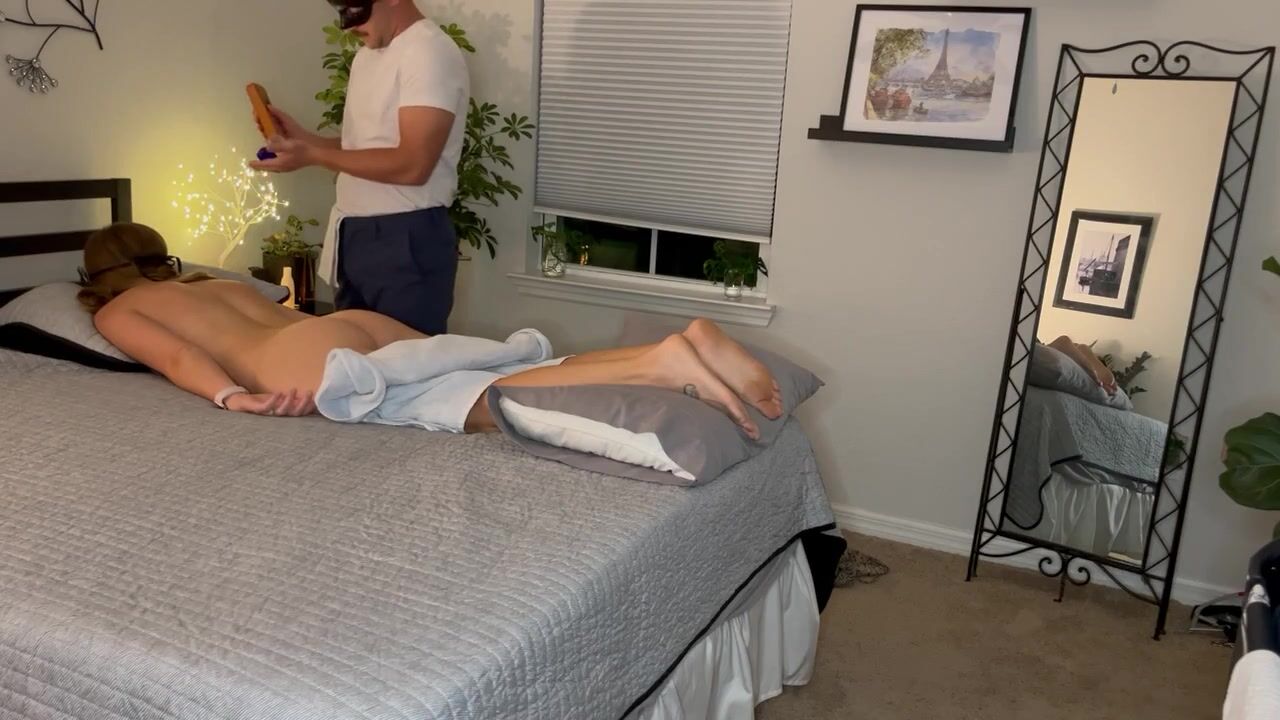 inexperienced blond wifey massage