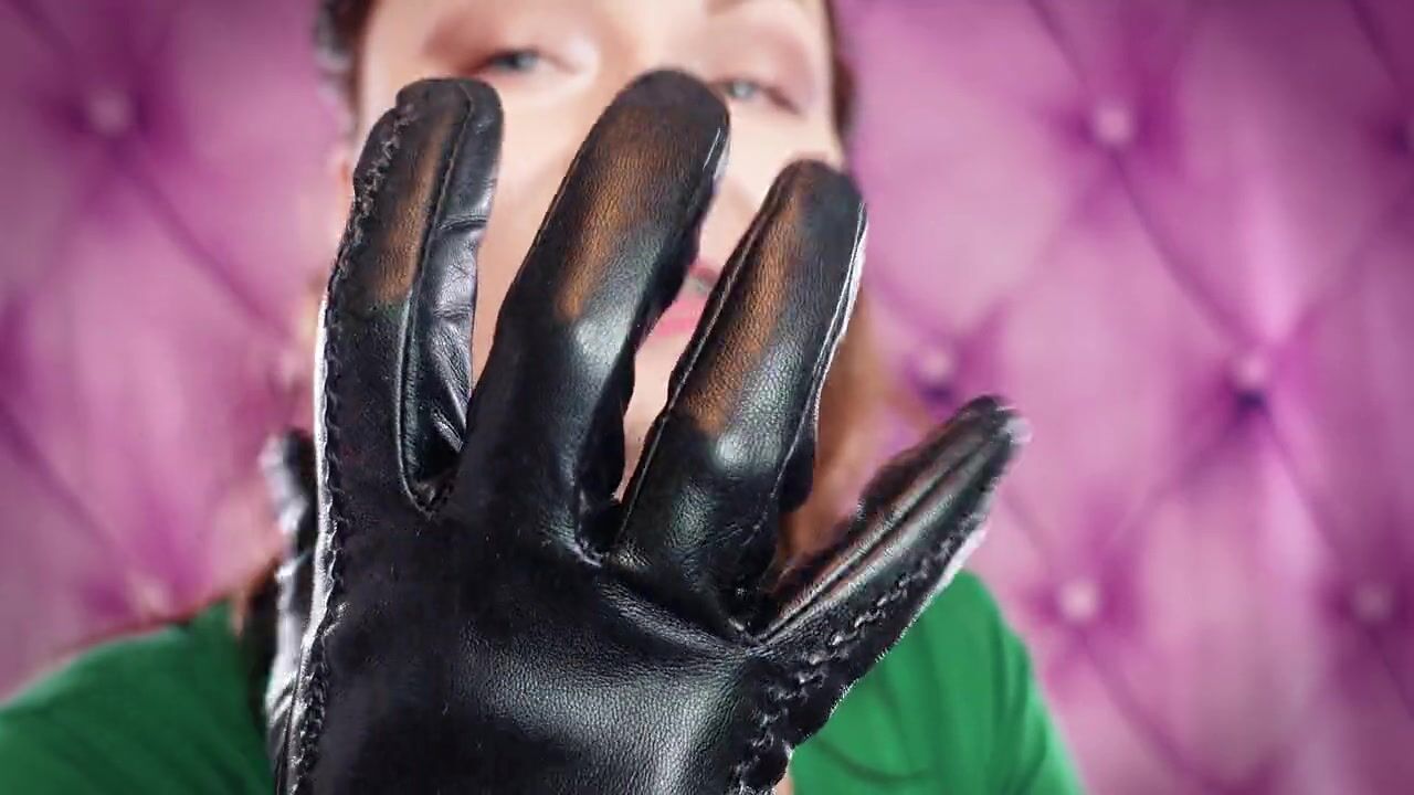 ASMR: my VERY old vegan-leather gloves (Arya Grander) SFW sounding fetish  clip watch online